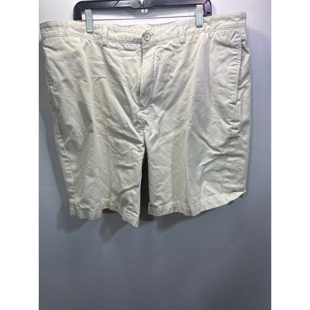 Vineyard Vines Mens Khaki Tan Cotton Twill Breaker Shorts Size 42 Flat Front